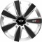 Set 4 Capace Roti GTX Carbon Gri-Negru R15, Pentru Mini