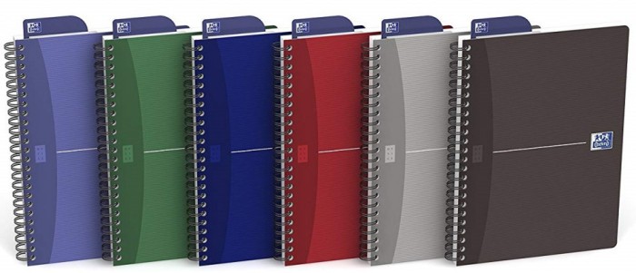 Caiet cu spirala A5, OXFORD Office Essentials, 50 file-90g/mp, Scribzee, 4