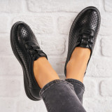 Pantofi dama casual Negri din Piele Ecologica Adalia, 36, Negru