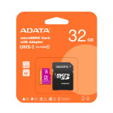 Aproape nou: Card de memorie MicroSD Adata, 32GB, 80MB/s, clasa 10, cu adaptor incl
