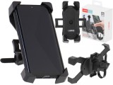 Suport Telefon cu 4 brate, montaj pe Motocicleta sau Bicicleta, culoare Neagra