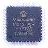 Microcontroler 8-Bit PIC16F884-I/PT, SMD TQFP-44, Microchip
