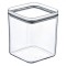 Recipient Depozitare Cereale, Model Transparent, Capacitate 1L, Plastic, 10.5x10.5x12 cm