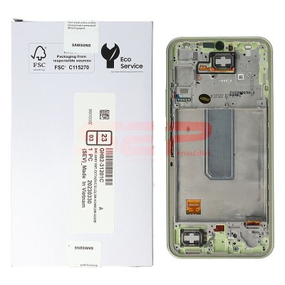 LCD+Touchscreen cu Rama Samsung Galaxy A34 5G / A346 GREEN Original Service Pack foto