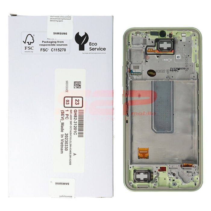 LCD+Touchscreen cu Rama Samsung Galaxy A34 5G / A346 GREEN Original Service Pack