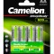 Set 4 acumulatori AA 600 mAh, Ni-Mh 1,2V ready to use - Camelion