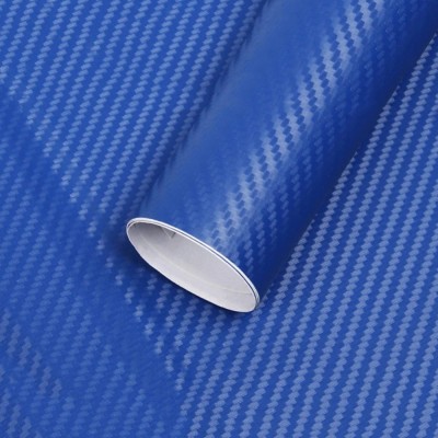 Folie colantare auto Carbon 3D &amp;ndash; Albastru (3m x 1,27m) foto