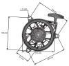 Demaror compatibil Honda GCV170, GCV200, Taiwan