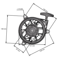Demaror compatibil Honda GCV170, GCV200