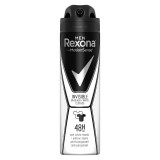 Deodorant antiperspirant spray Rexona Invisible Black&amp;amp;White, Barbati, 150 ml