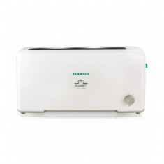 Prajitor de paine Planet Taurus, 2 felii, 800 W, 7 trepte, termostat, Alb