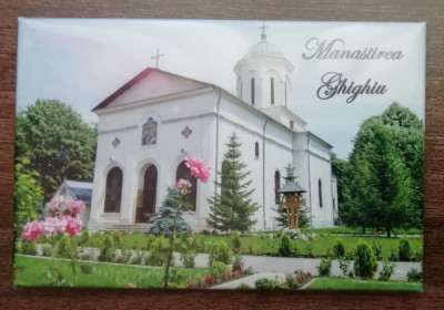 M3 C3 - Magnet frigider - tematica turism - Manastirea Ghighiu - Romania 56 foto