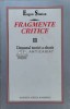 Fragmente critice (volumul 2) - 1998 - Eugen Simion (V107)