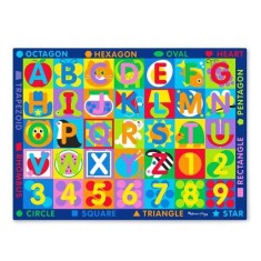 Covor de joaca litere si forme geometrice - melissa &amp; doug