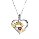 Cumpara ieftin Lantisor argint 925, JW1699, model Mom, placat cu rodiu