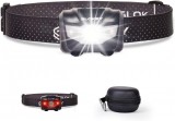 Lanterna pentru cap Slokey, LED, aluminiu/textil, negru, 135 lumeni