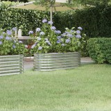 vidaXL Strat &icirc;nălțat grădină 114x40x36 cm oțel vopsit electrostatic