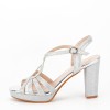 Sandale elegante argintii N22-872 127, 39, Argintiu