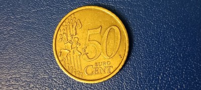 Moneda Italia 50 Euro cent 2002 foto