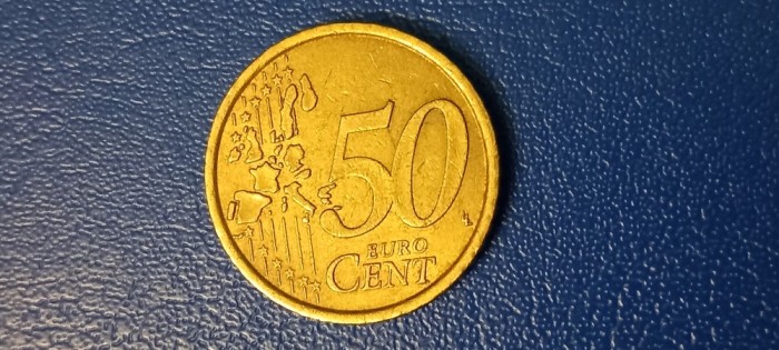 Moneda Italia 50 Euro cent 2002