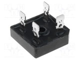 Punte redresoare monofazată Urmax 200V 35A 400A BR-25 DC COMPONENTS