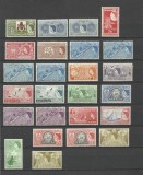 BERMUDA 1953 DEFINITIVE PEISAJE ELISABETH II + VARIETATI - CU URME DE SARNIERA