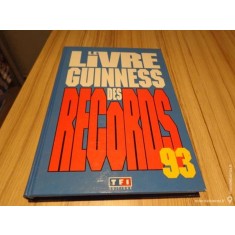 LE LIVRE GUINNESS DES RECORDS 1993