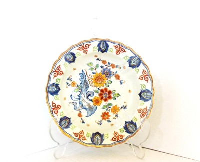 Bol delftware polychrome pictat manual, an 1948 - Irene - marcaj PZH (Plateelbakkerij Zuid Holland) Gouda Holland foto