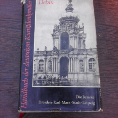 Die Bezirke Dresden, Karl-Marx-Stadt, Leipzig/Districtele Dresda, Karl-Marx-Stadt, Leipzig (carte in limba germana)