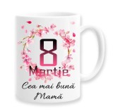 Cana alba personalizata &quot;Cea mai buna mama&quot;, INOVATIX&reg;. 330ml, Oem