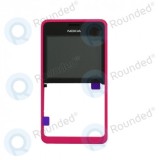 Capac frontal pentru Nokia Asha 210 Dual Sim roz