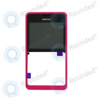 Capac frontal pentru Nokia Asha 210 Dual Sim roz foto