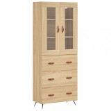 Cumpara ieftin Dulap inalt, stejar sonoma, 69,5x34x180 cm, lemn compozit