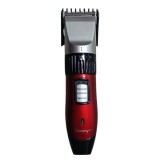 Masina de tuns cu acumulator Geemy, lama detasabila, 220 V, rosu