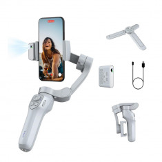 Sistem Stabilizator Imagine Profesional ENZIRO™, Gimbal cu 3 Axe Pentru Smartphone, Control prin Gesturi, Auto Face Tracking, 4 Moduri, Aplicatie dedi