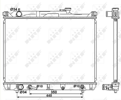 NRF 53037 Radiator, racire motor foto