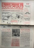 Almanah Baricada nr. 34 1990, 8 pagini, romana, stare buna, coperti brosate, format 42 x 30 cm