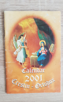 Calendar creștin-ortodox 2001 foto