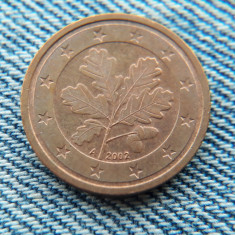 2e - 2 Euro cent 2002 A Germania / primul an de batere