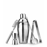 Set pentru Cocktail cu 5 accesorii, otel inoxidabil, Shaker 550 ml
