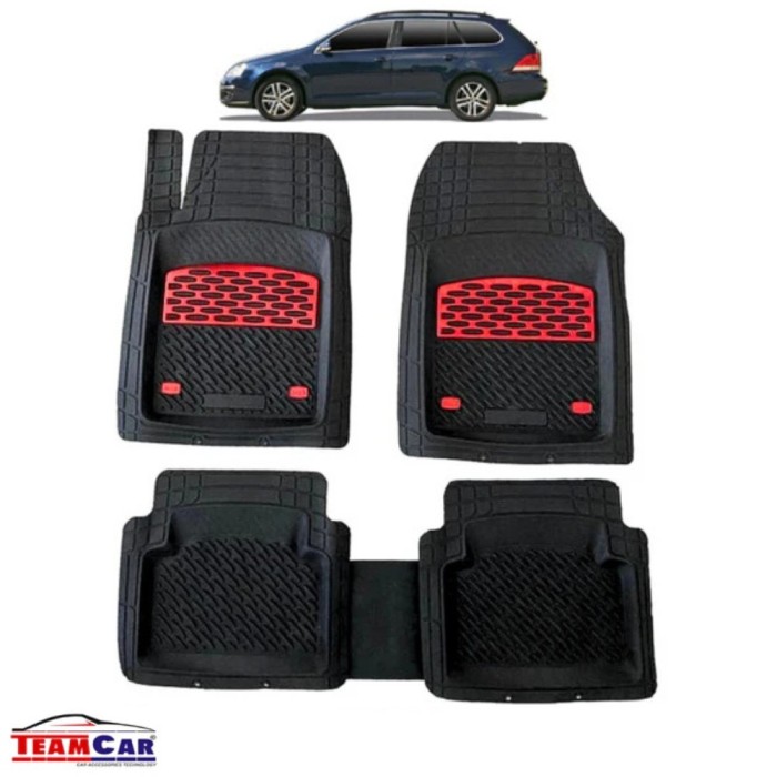 Covorase Auto TeamCar&reg; Tip Tavita Compatibile Volkswagen Golf 5 Variant (2003&ndash;2009) Negru marmorat
