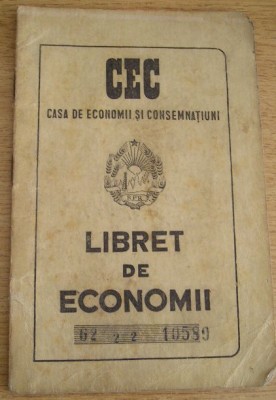 QW13 4 - 1956 - Libret de economii - Casa de economii si consemnatiuni - CEC foto