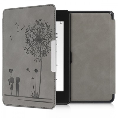Husa pentru Kindle Paperwhite 10, Piele ecologica, Gri, 48975.03 foto