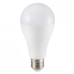 Bec LED E27 17W alb calda V-TAC, A65 3000K cip samsung