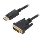 Cablu DisplayPort la DVI-D 1m Negru