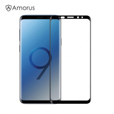 Folie Sticla Samsung Galaxy S9 G960 Protectie Display Acoperire Completa Neagra foto