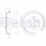 DELPHI BF406 Tambur frana