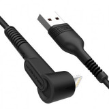 Cablu de Date si Incarcare USB la USB Lighting XO-NB100, 2.1A, 0.8 m, Negru, Blister