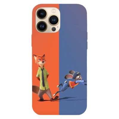 Husa compatibila cu Apple iPhone 13, Viceversa, model Nicks trap Zootopia , Silicon, TPU foto
