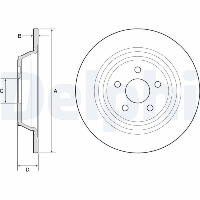 DELPHI BG4782C Disc frana
